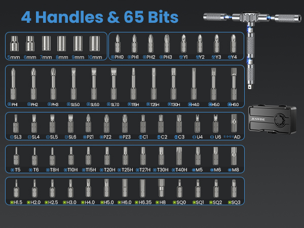 Magnetic Ratchet Screwdriver Set