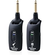 wentelmusic 2.4GHz Wireless Guitar System Rechargeable Audio Wireless Transmitter Receiver for Gu...