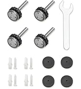 COMOMY Spindle rods and Wall Cups for COMOMY Pet Gate (Black) (Black)