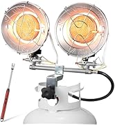 GasBRUH Double Tank Top Outdoor Propane Heater With a Windproof Lighter, 36000BTU Outdoor Propane...