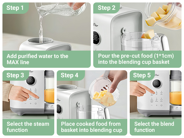 baby food maker steamer and blender
