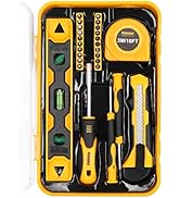 KREBS 26 Piece Tool Sets, Household Hand Tool Sets, Home Tool Kit with Plastic Box, house renovat...
