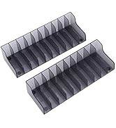 Qiilu Game Card Box for PS4, 2 Pack of Game CD Storage Rack Large Capacity Game Card Box Game CD ...