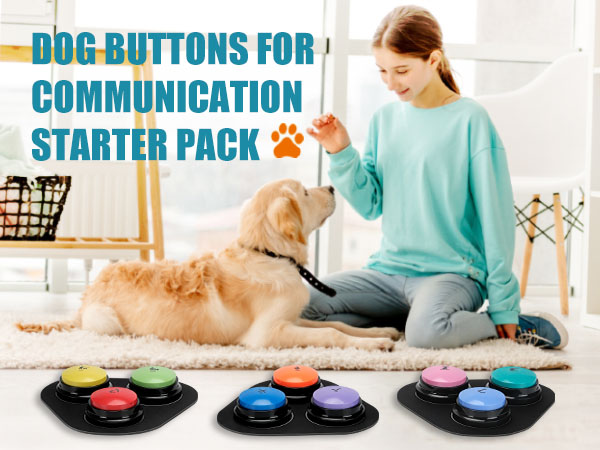 Dog Buttons for Communication Starter Pack