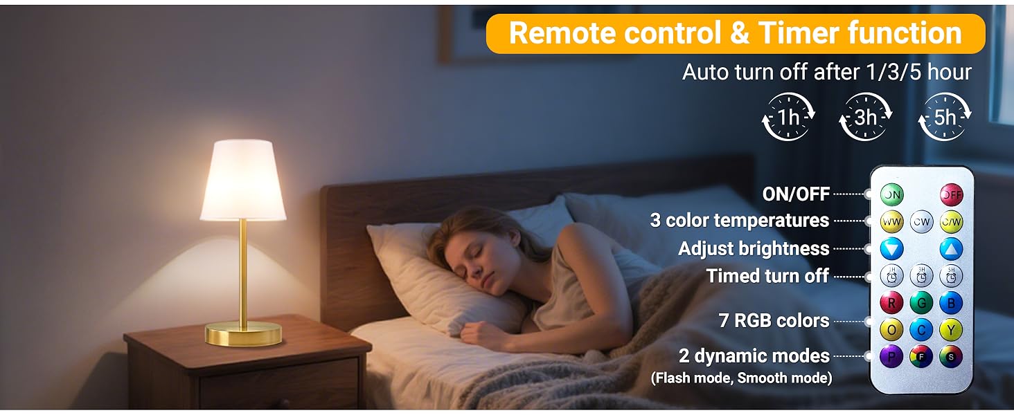 Battery powered desk lamp