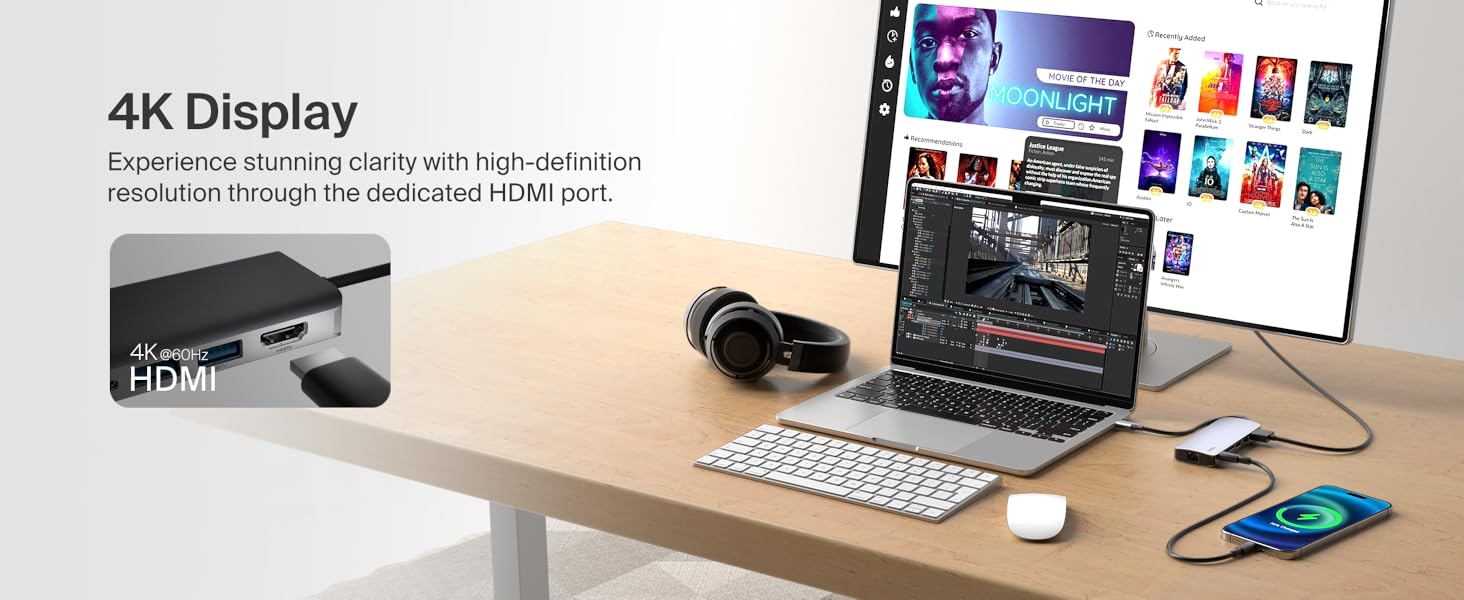 Connect USB-C 6-in-1 Multiport Hub