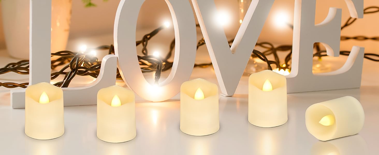 Rechargeable tea lights candles