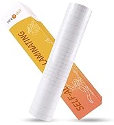 HTVRONT Clear Self-Adhesive Laminating Vinyl Roll-12"x30FT Non Thermal Laminating Film,No Machine...