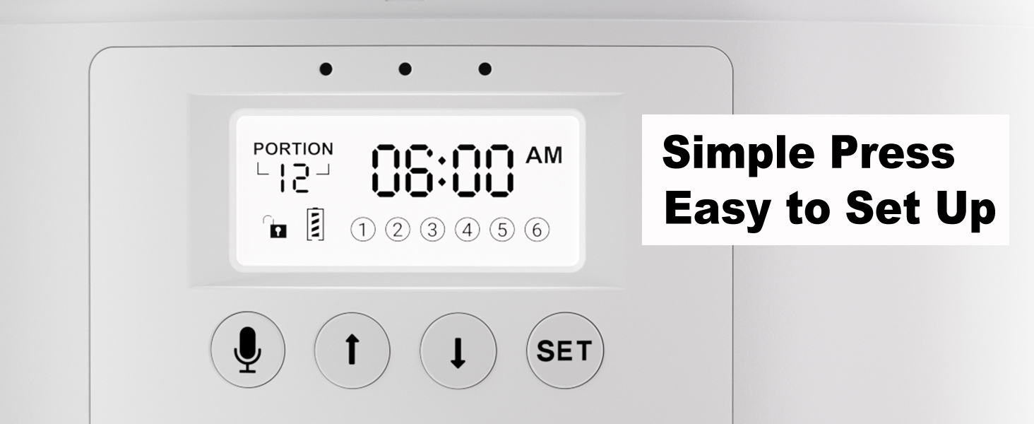 automatic cat feeder white