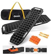 BUNKER INDUST Off-Road Traction Boards with Jack Lift Base,2 Pcs Multifunctional Recovery Track R...