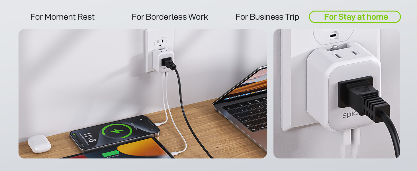 european travel plug adapter charger travel essentials for men women girl portable type c charger