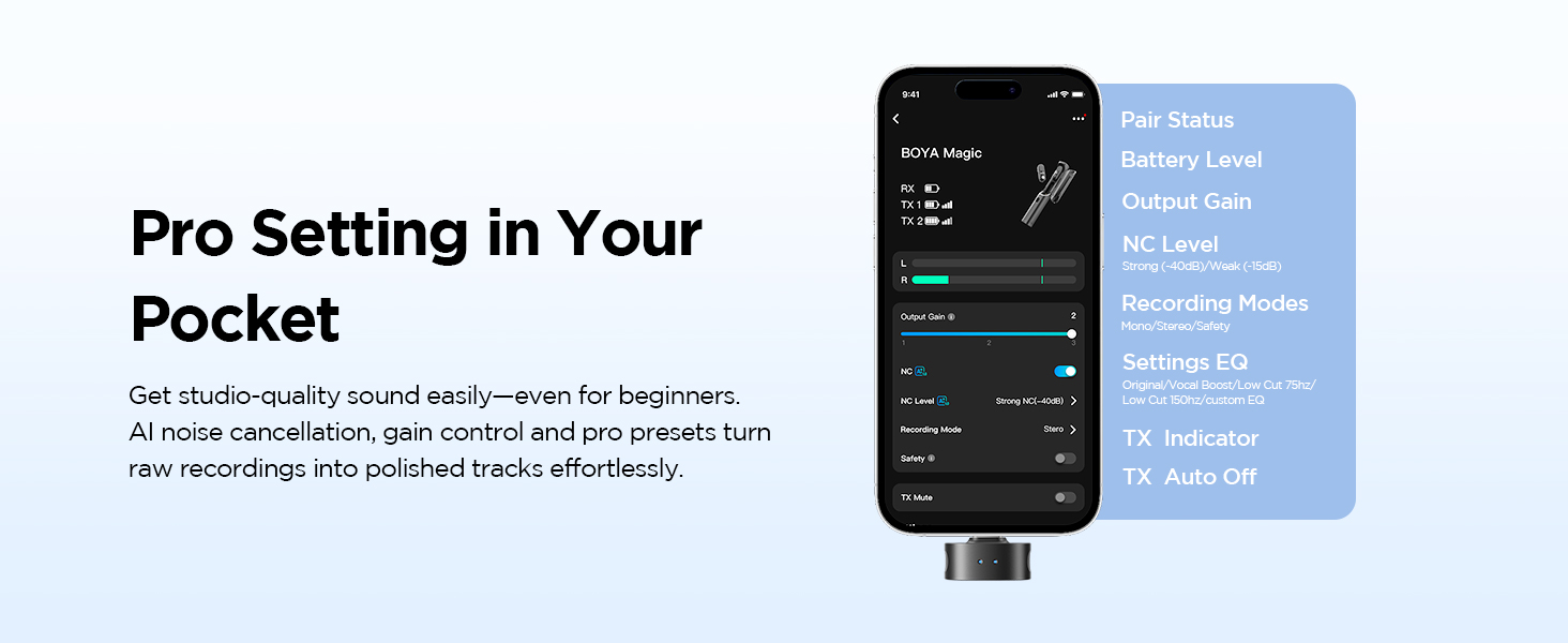 BOYA Magic wireless microphone