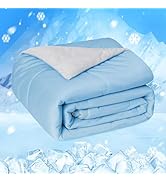 HOMFINE Cooling Comforter Japanese Double-Sided Cold Tech Fabric Cooling Blanket for Night Sweats...