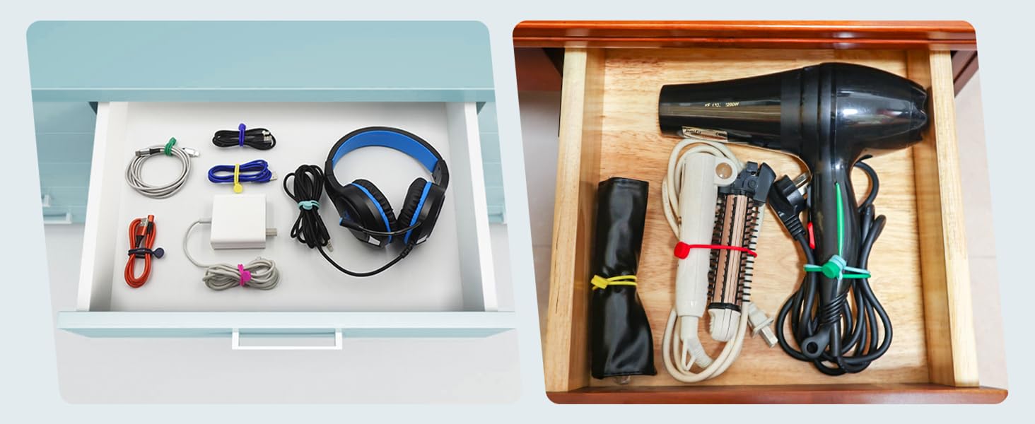 Reusable Silicone Magnetic Cable Ties for Bundling and Organizing