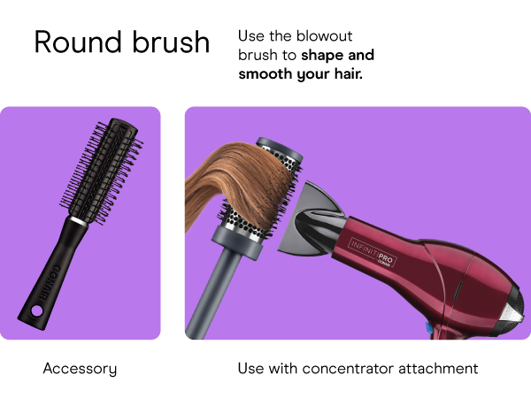 Conair small, mini, and compact hair dryer for travel. Handle folds for easy storage.