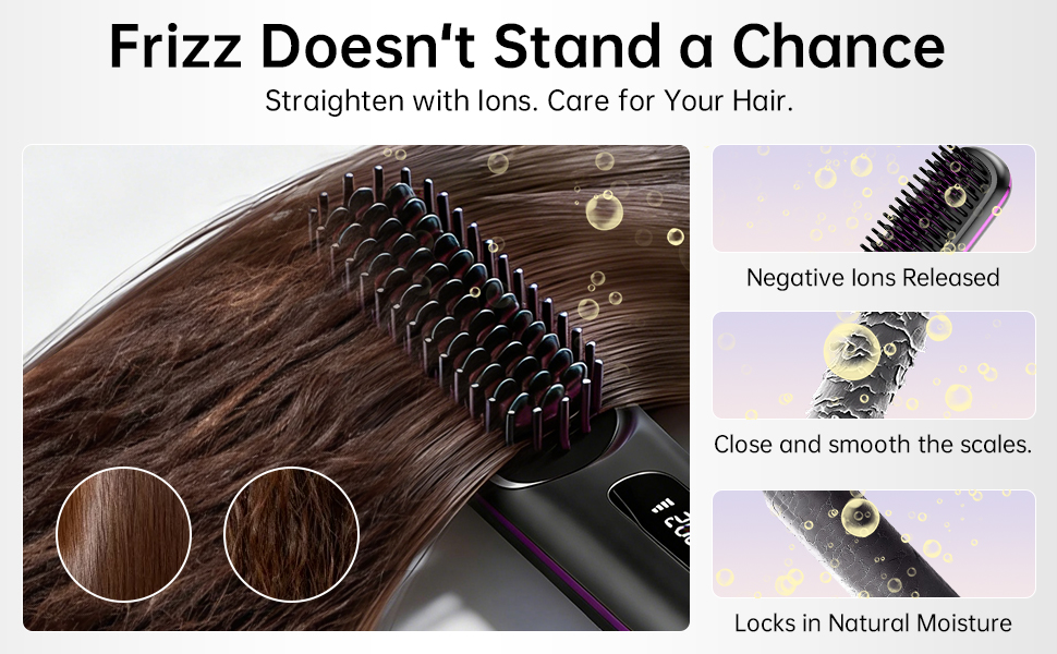 GERY Hair Straightener Brush