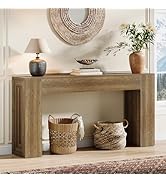 Tribesigns 63-Inch Long Console Table, Farmhouse Narrow Sofa Table Behind The Couch for Living Ro...