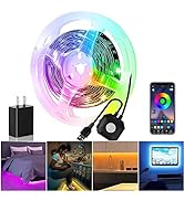 Motion Sensor Under Bed Lights,9.84FT Motion Sensor Strip Lights with APP Control, Led Lights for...