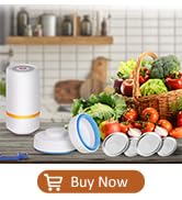 Electric Mason Jar Vacuum Sealer Food Vacuum Saver Can Sealer Jar Seal Pump Kit 