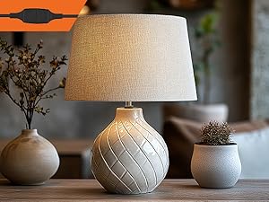 Application of black power extension cord in table lamp