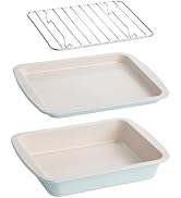 Tasty Nonstick Toaster Oven Baking, 3-Piece Set, Aqua