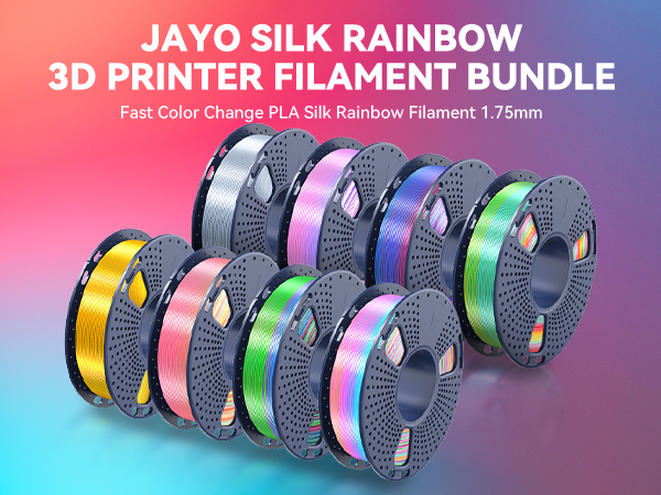 silk 3d printer filament bundle multicolor silk PLA filament dual triple color silk filament