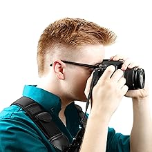 Universally Compatible Digital Camera Harness System with Key Ring Attachment by USA Gear