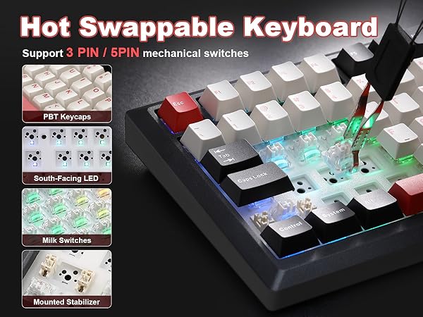 Y75 Wireless Mechanical Keyboard