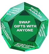Santa Swap Gift Exchange Dice, Xmas Stocking Stuffers 2025, Exchange Game, 12 Sided Dice for Holi...