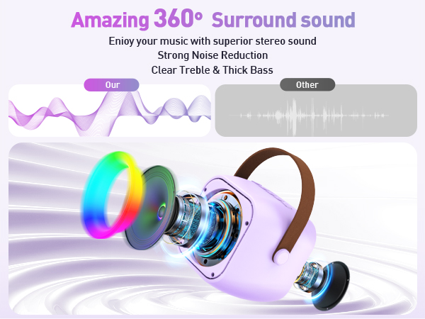 Clear and powerful sound quality