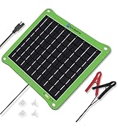 ECO-WORTHY Upgrade 7.5W Solar Car Battery Charger Maintainer 12V Waterproof Solar Panel Portable ...