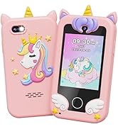 UCIDCI Kids Smart Phone Toys for Girls Ages 3-7 with Dual Camera - Toddler Phone Toys with Learni...