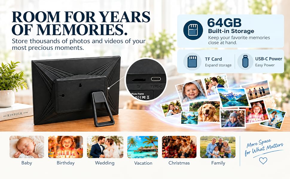 10.1 inch digital photo frame