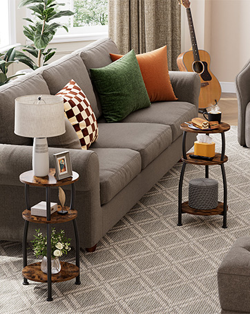 small round side table