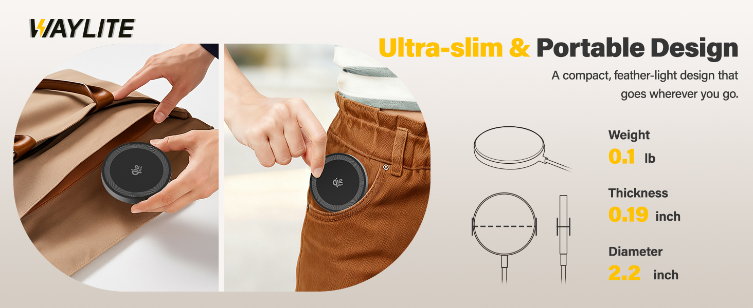 portable wireless charger pad