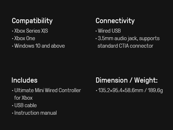8BitDo Ultimate Mini Wired Controller for Xbox