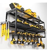 YYR Heavy Duty Power Tool Organizer Wall Mount, Cordless Drill Hanger Storage Rack, Battery Tools...