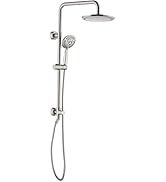 BRIGHT SHOWERS Rain System Including 9 Inch Rainfall shower head and Handheld with Height Adjusta...
