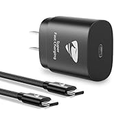 USB C Charger Block 25W, Type C Charger Super Fast Charging, USB C Wall Charger Adapter Charging ...