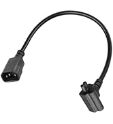 YANBORONSN 250V/15A IEC C14 Male to IEC C7 + NEMA 5-15R Female Piggyback Power Cord,14AWG C7 Powe...