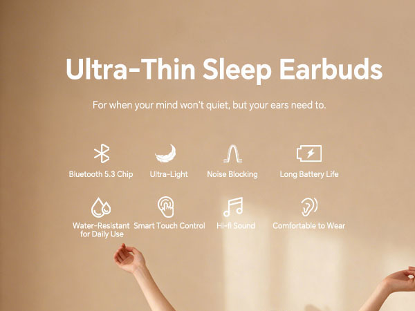 ultra thin sleep earbuds