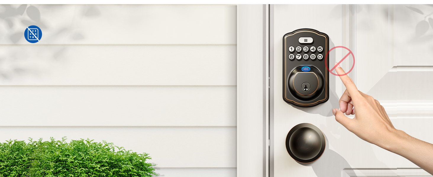 keyless entry door lock with knobs