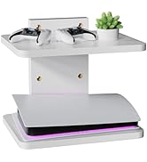 WALI Floating TV Shelf, 2 Tier Projector Shelf for DVD Players, Routers, Game Consoles, Cable Box...