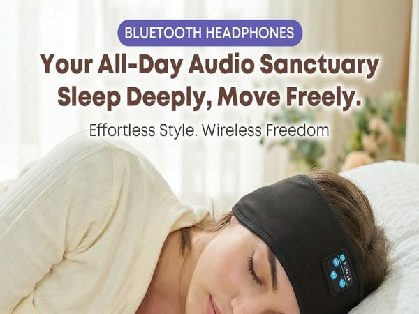 sleep headphones headband for sleeping headband headphones for side sleeper