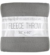50x60 Throw Blankets, Ultra Soft Hypoallergenic Fleece Fall Throw Blanket for Livingroom, Couch, ...