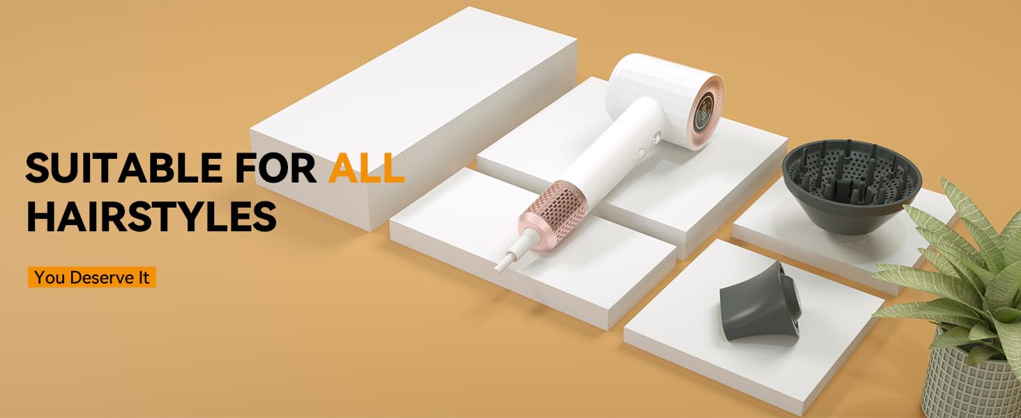 hairdryer with diffuser attachment