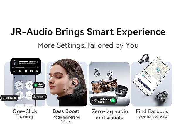 joyroom oe3 earring earbuds open ear clip on earbuds headphones open ear ear buds open ear