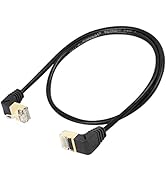SinLoon 90 Degree Upward to Down Angle Cat8 Ethernet Cable,High Speed 40Gbps 2000Mhz Network Cord...