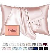 Mulberry Silk Pillow Cases Standard Size with Hidden Zipper, Ultra Smooth and Soft Silk Satin Pil...