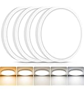 libtit 4Pack 7inch LED Flush Mount Ceiling Light, Dimmable &amp; 5Color Temperatures (3000K-6500K), 1...